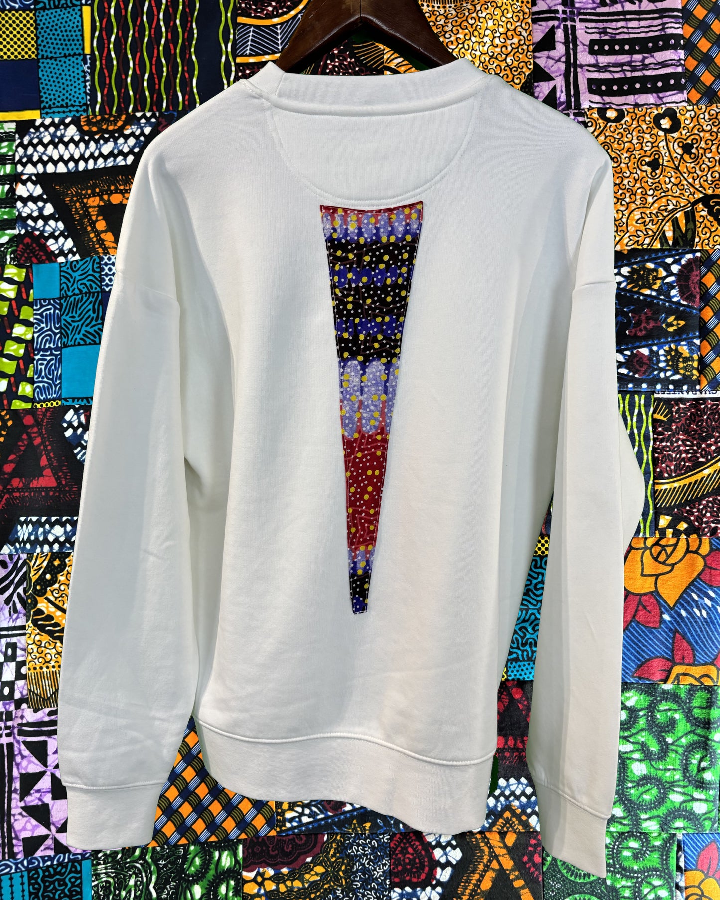 Sweat-Shirt avec Tissu Wax