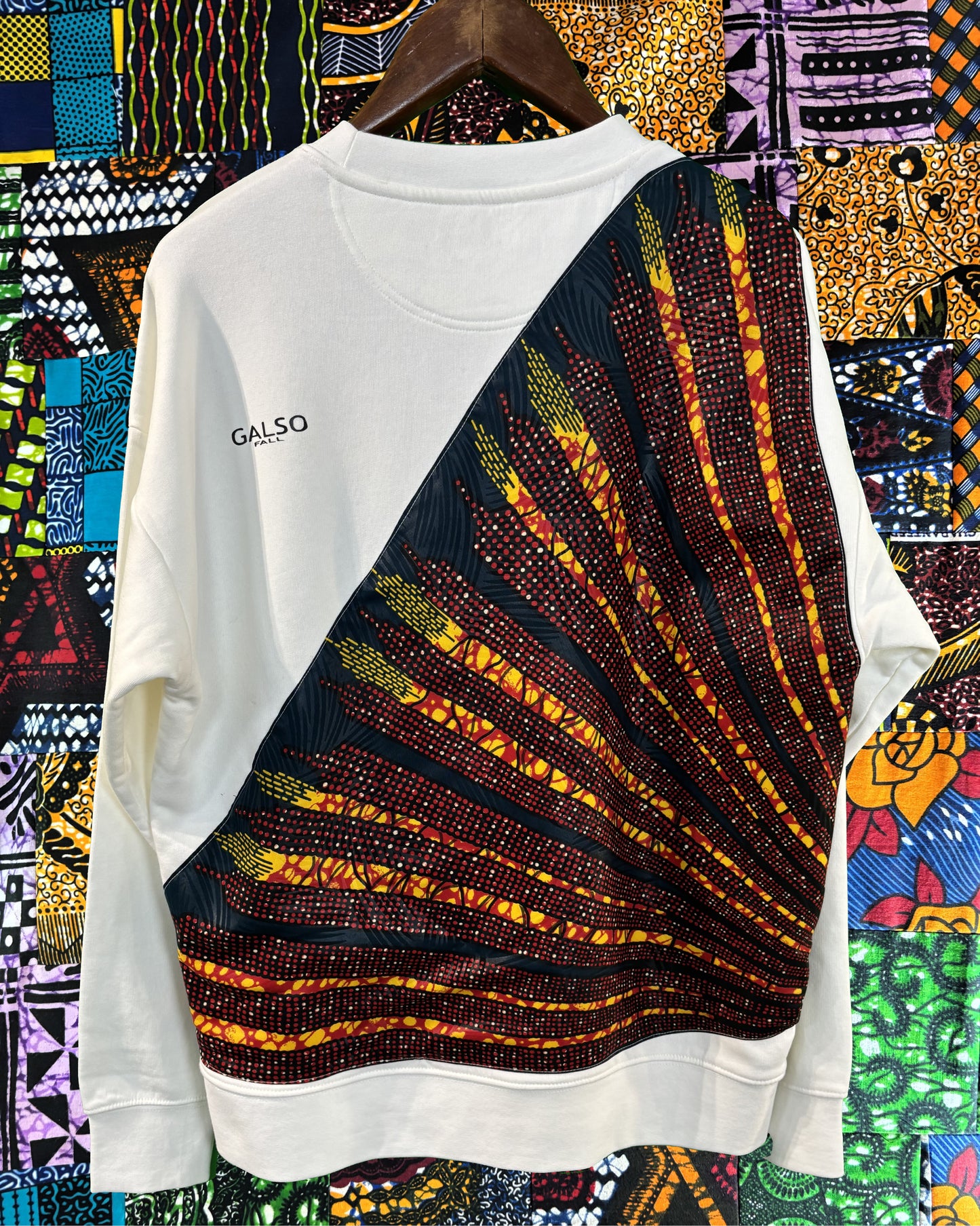 Sweat-Shirt avec Tissu Wax