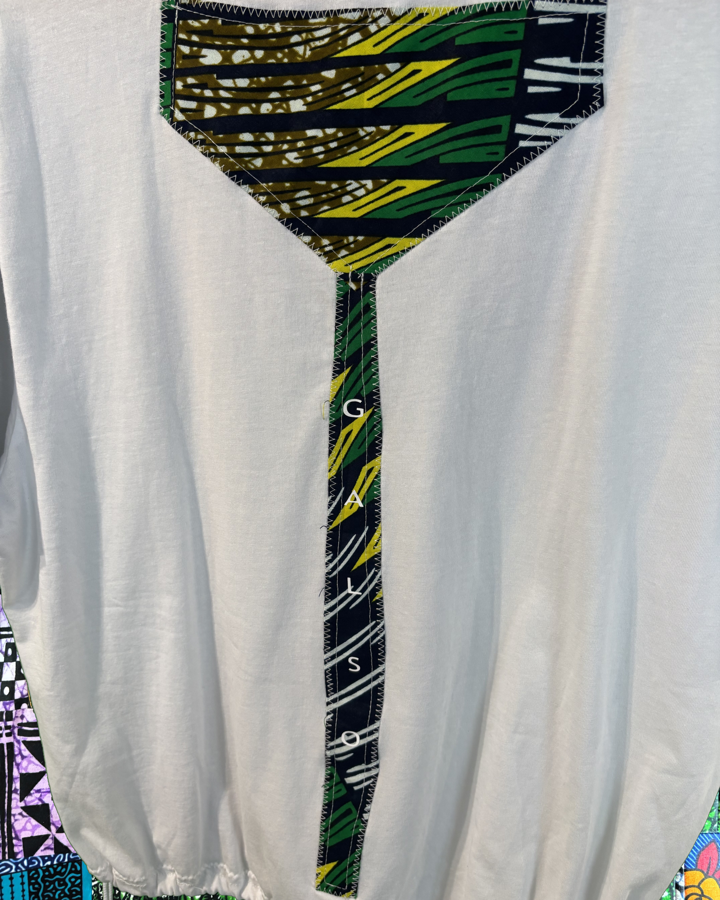 T-shirt avec Tissu Wax