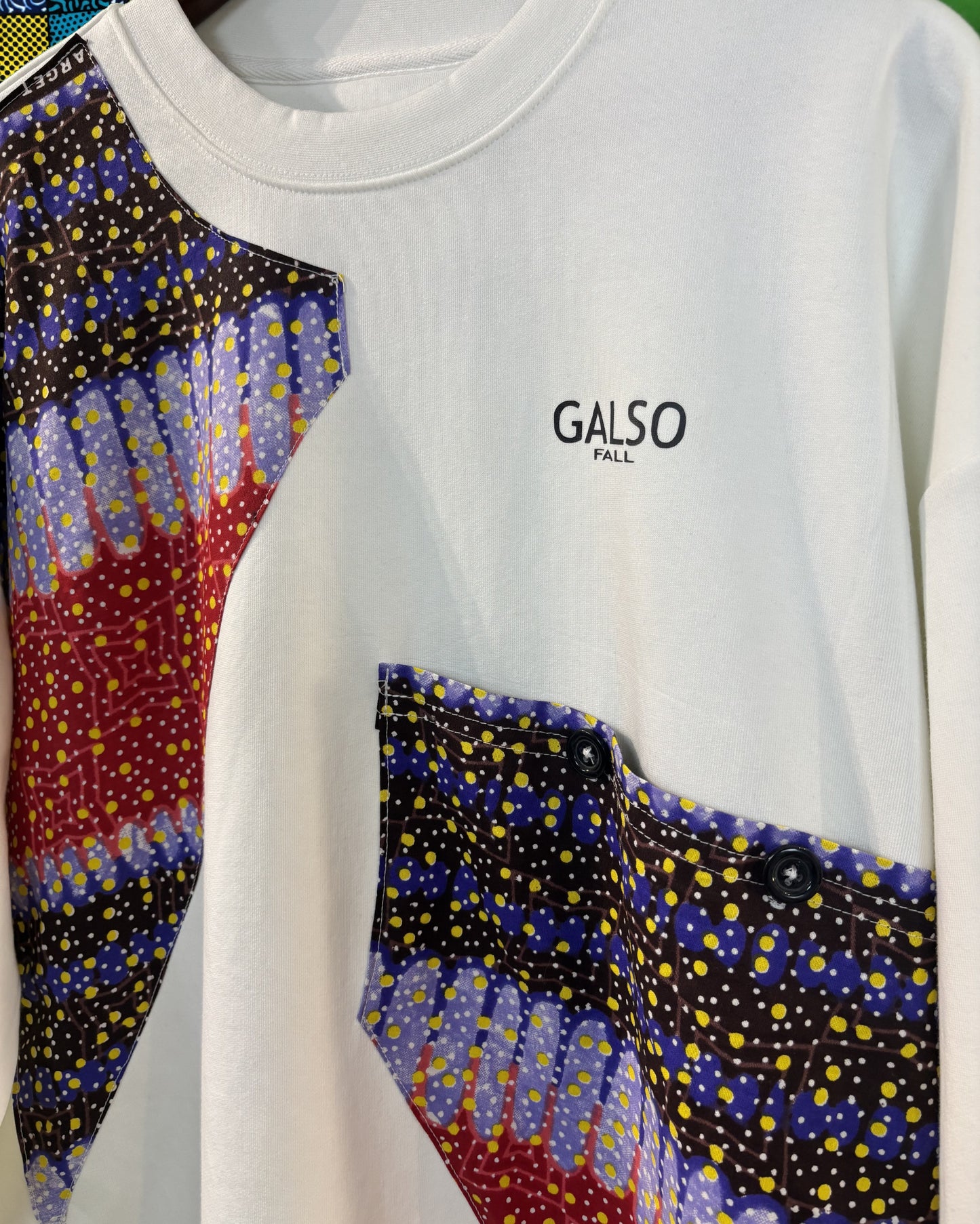Sweat-Shirt avec Tissu Wax