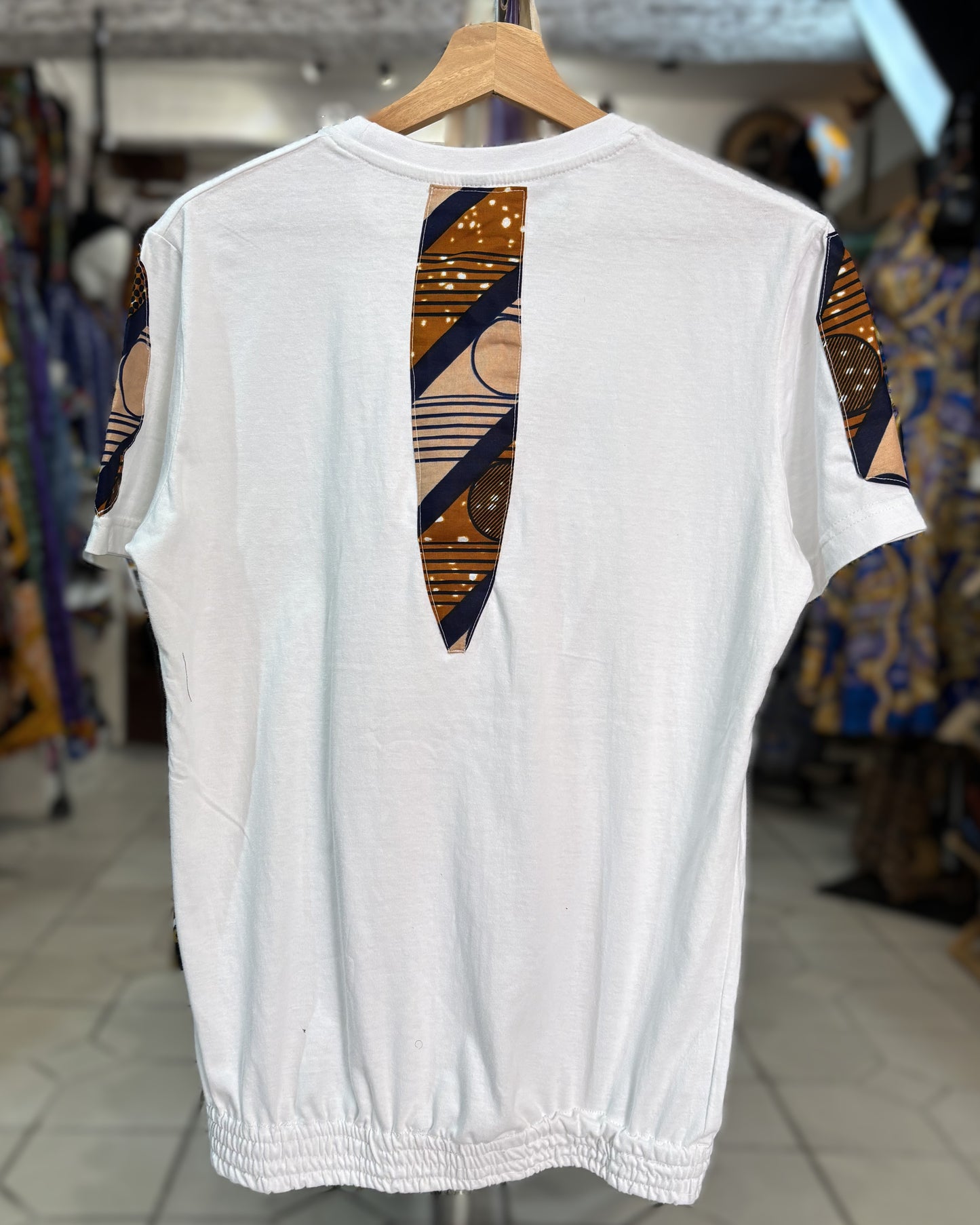 T-shirt avec Tissu Wax