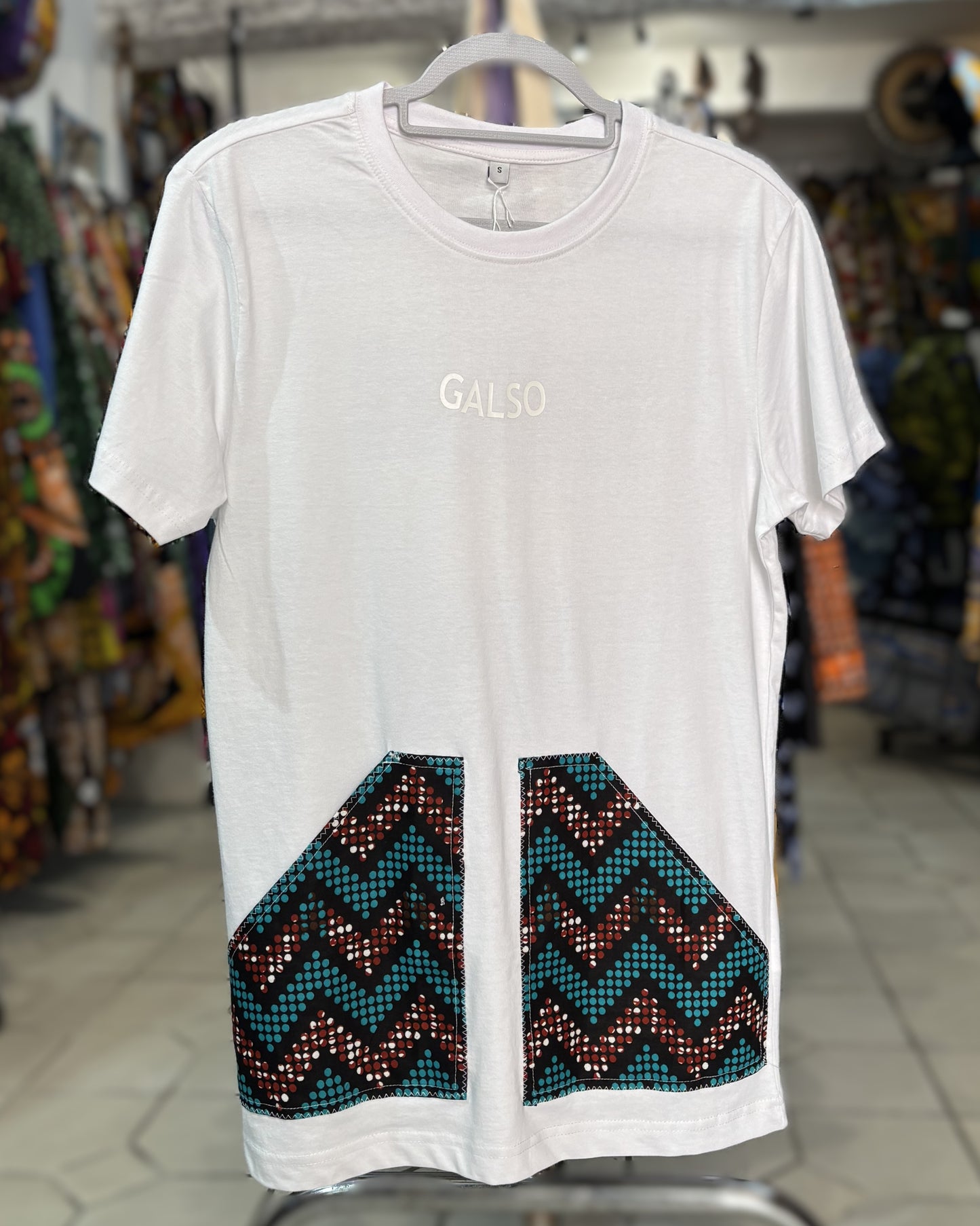 T-shirt avec Tissu Wax