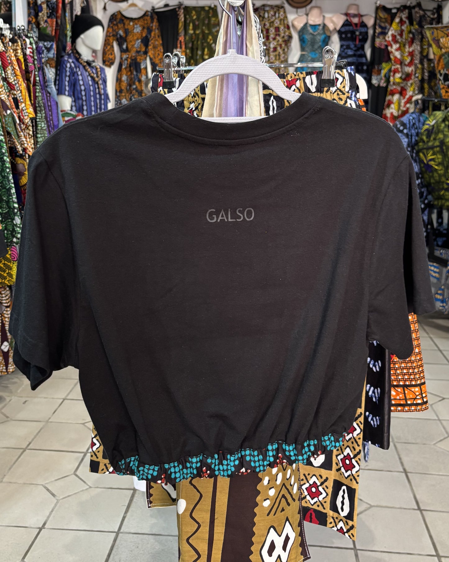 T-shirt avec Tissu Wax