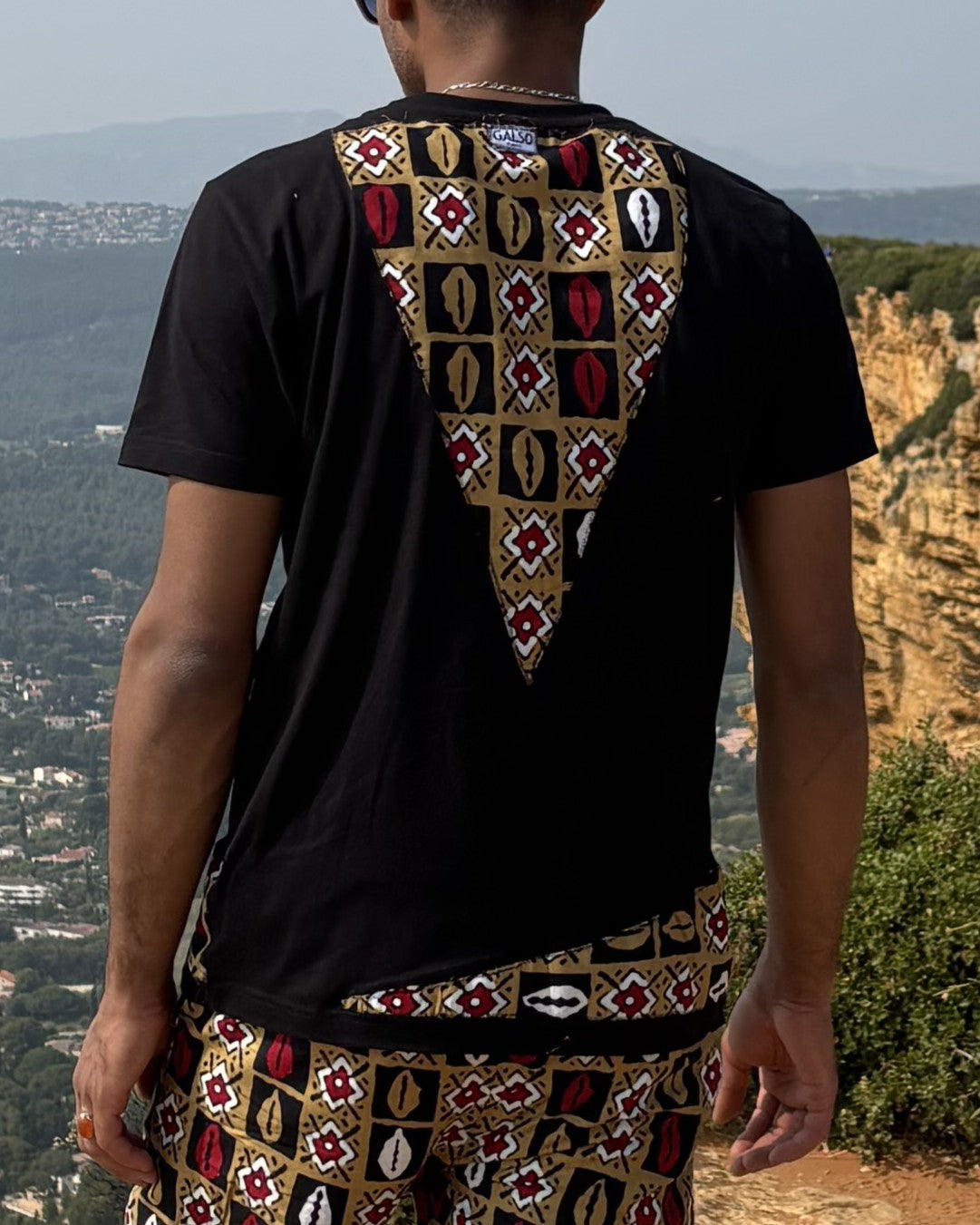 T-shirt avec Tissu Wax