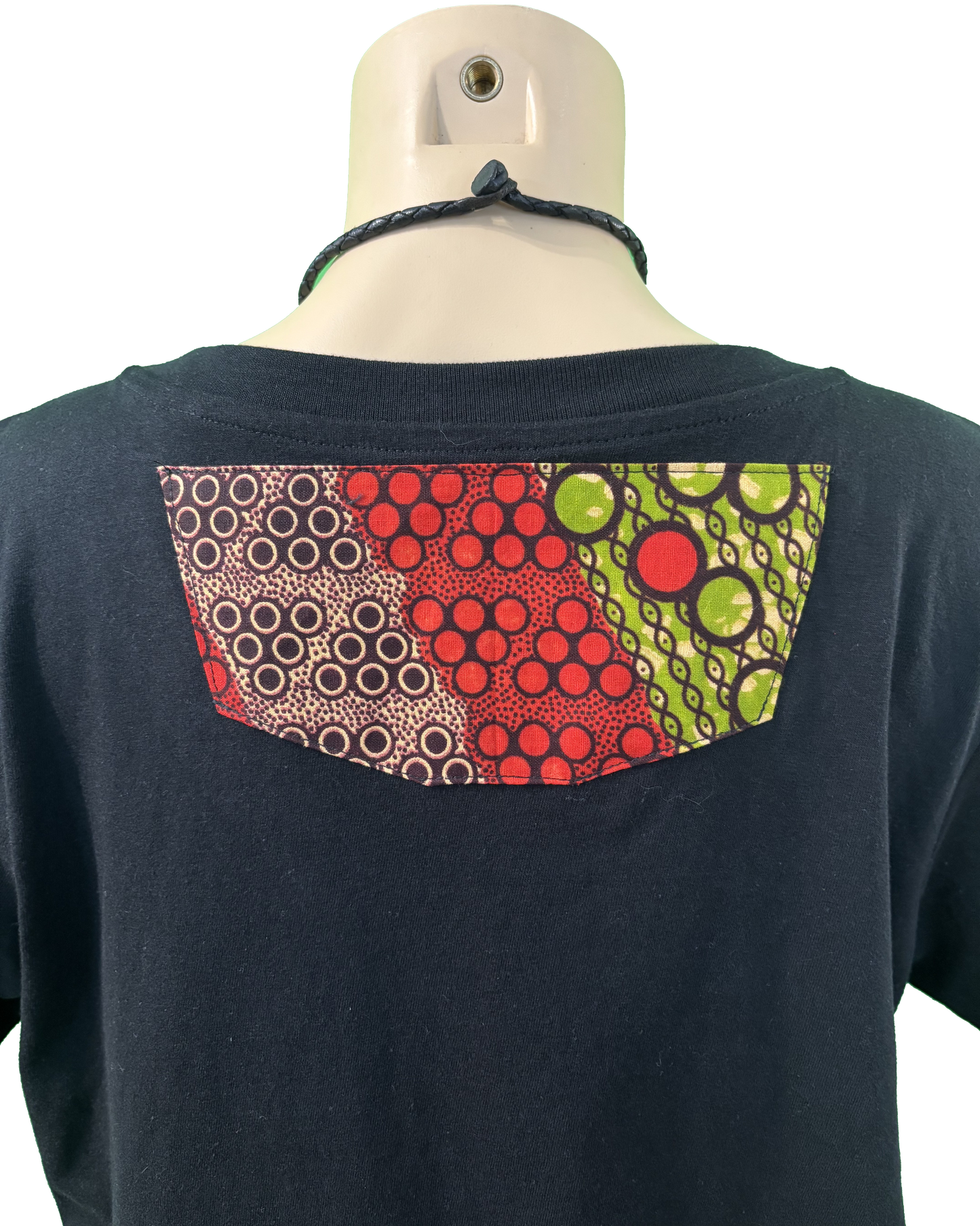 T-shirt en V avec Tissu Wax (Copie)