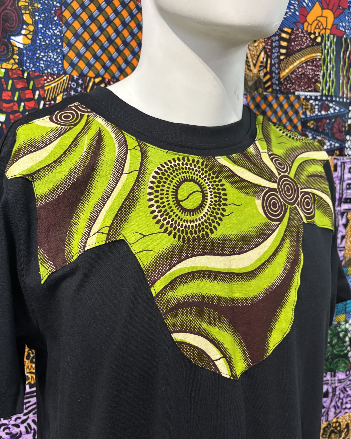 T-shirt avec Tissu Wax