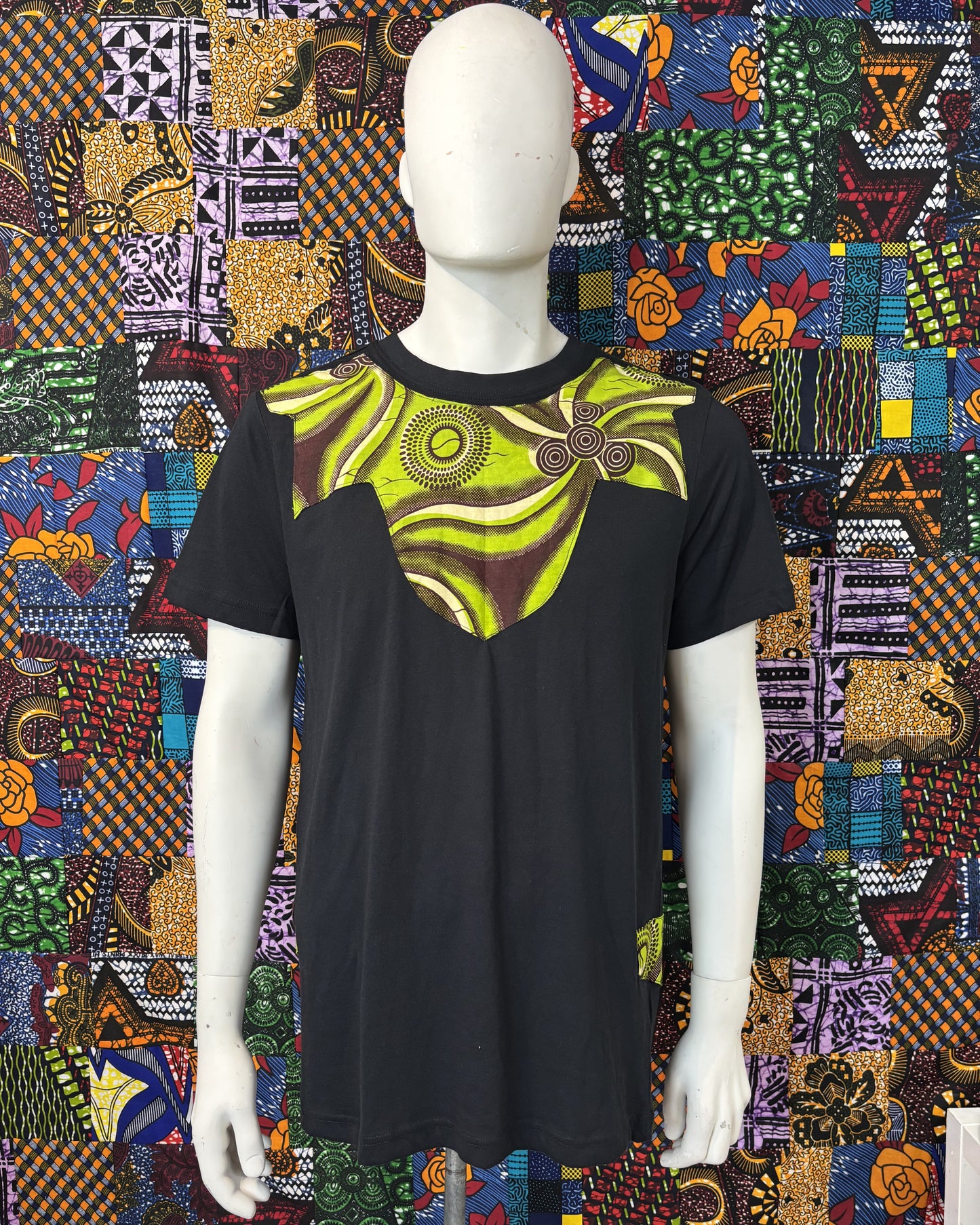 T-shirt avec Tissu Wax