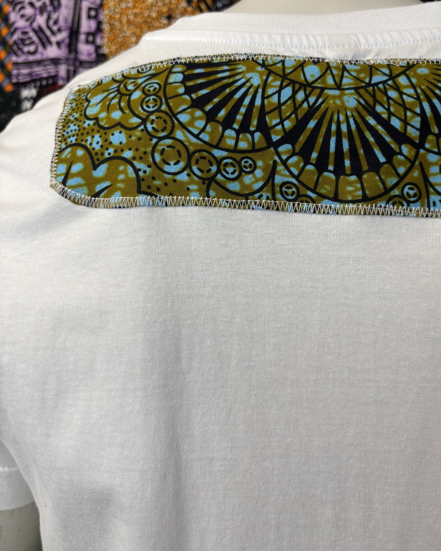 T-shirt avec Tissu Wax
