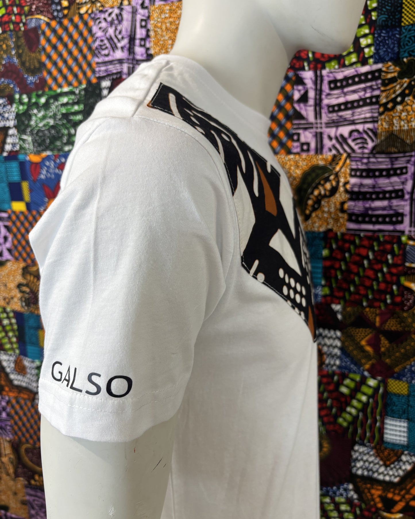 T-shirt avec Tissu Wax