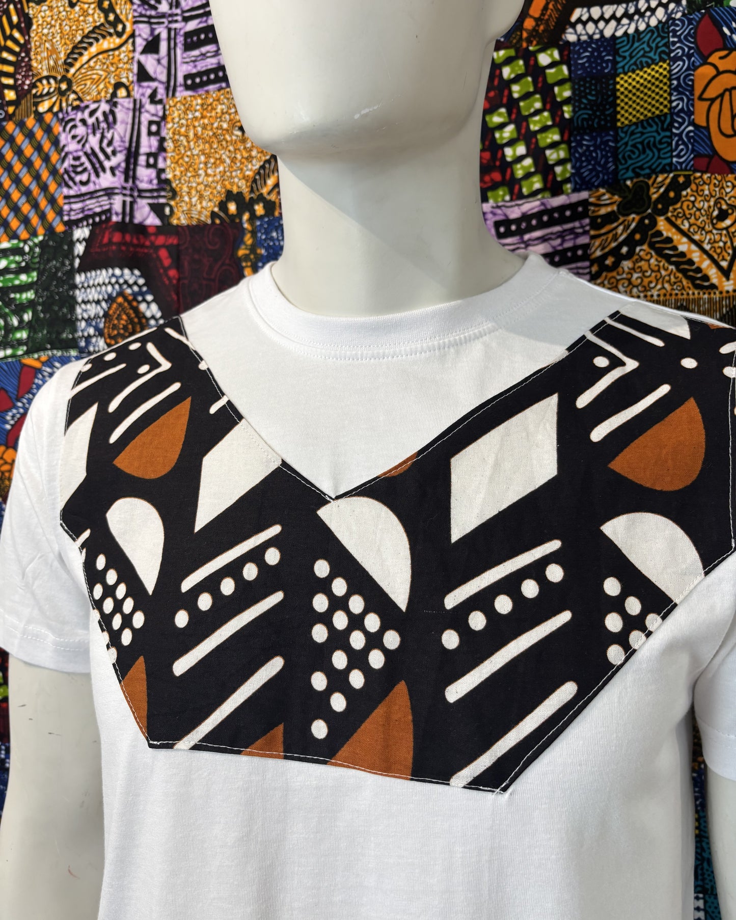 T-shirt avec Tissu Wax