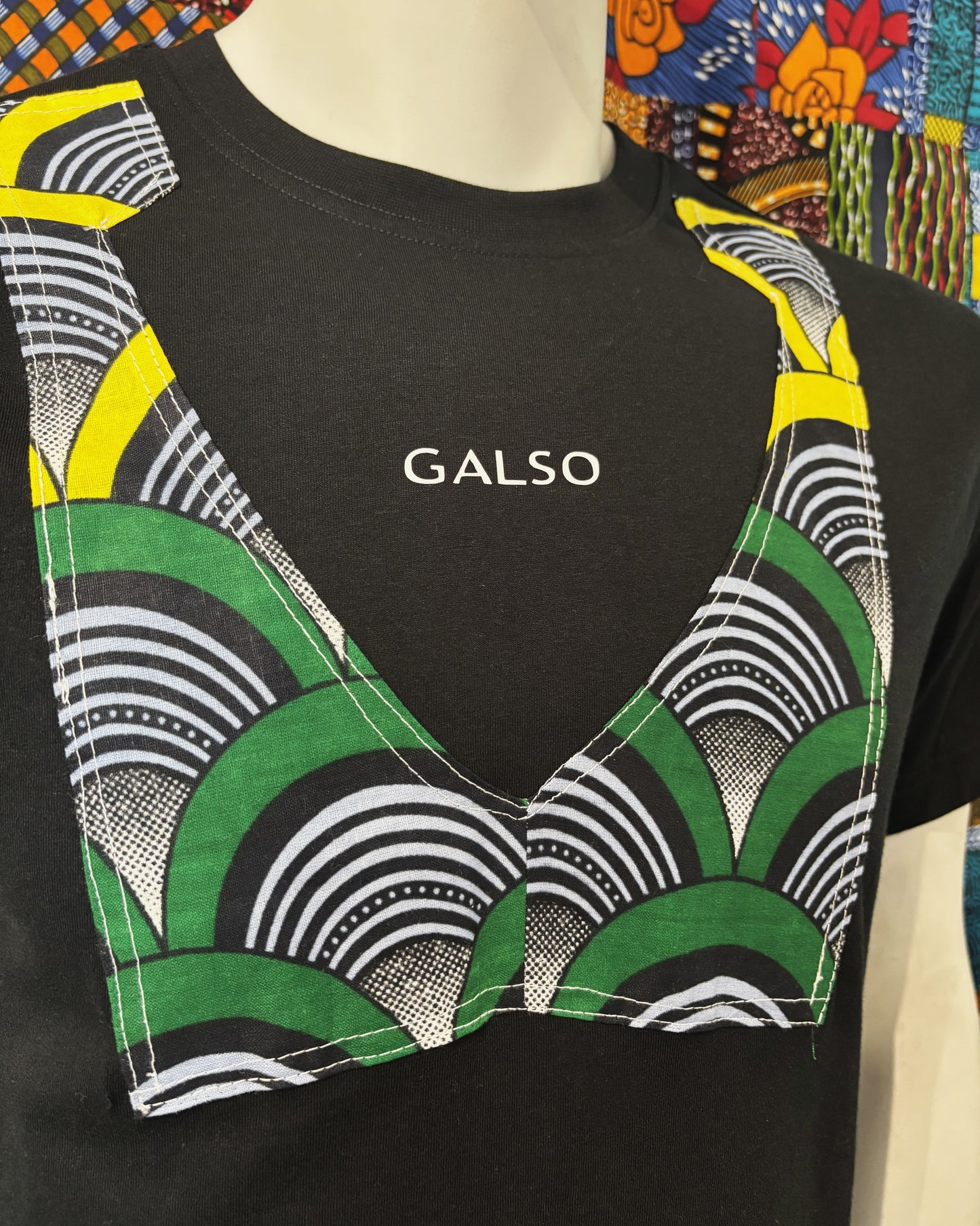 T-shirt avec Tissu Wax