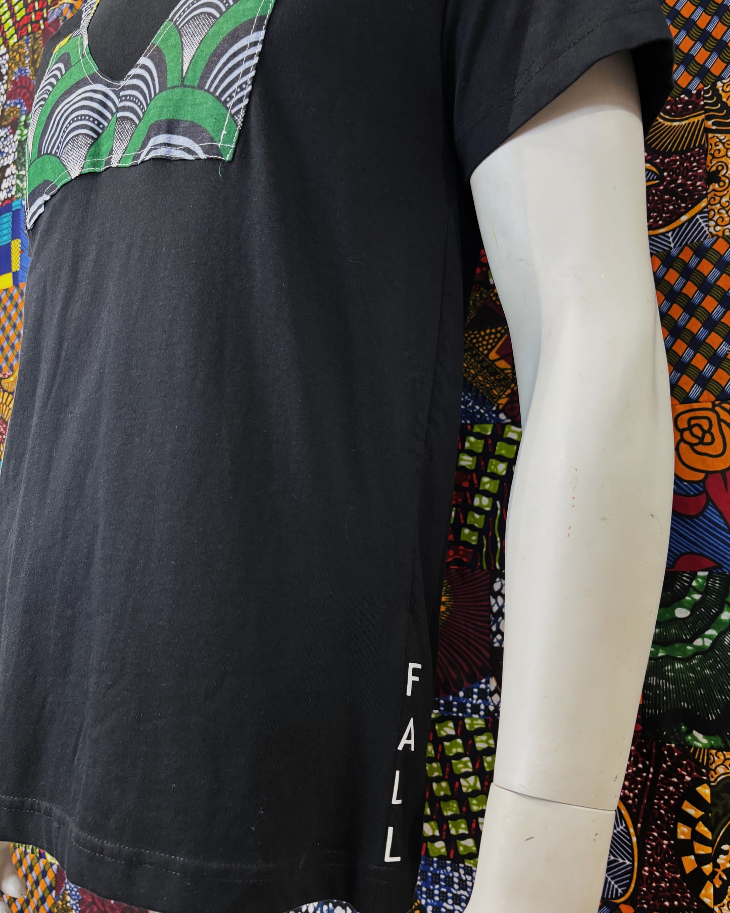 T-shirt avec Tissu Wax