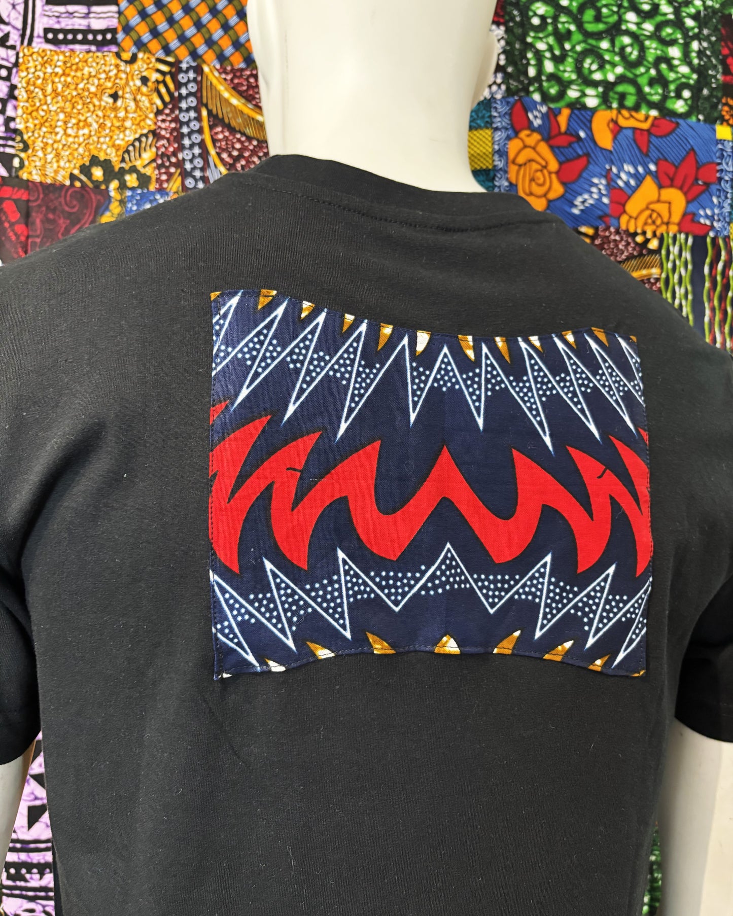 T-shirt avec Tissu Wax