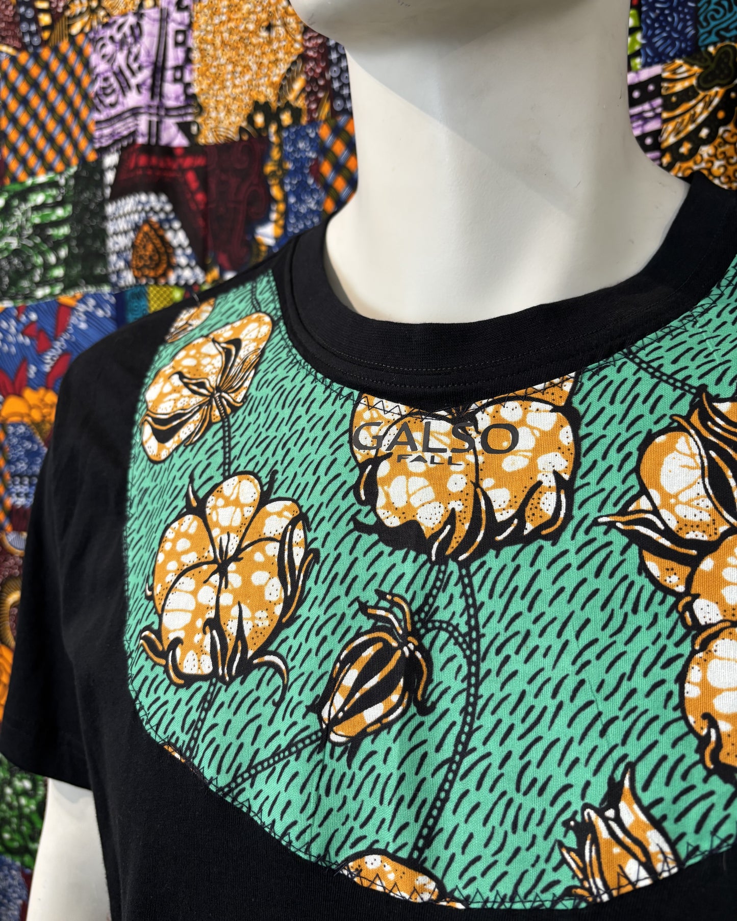 T-shirt avec Tissu Wax