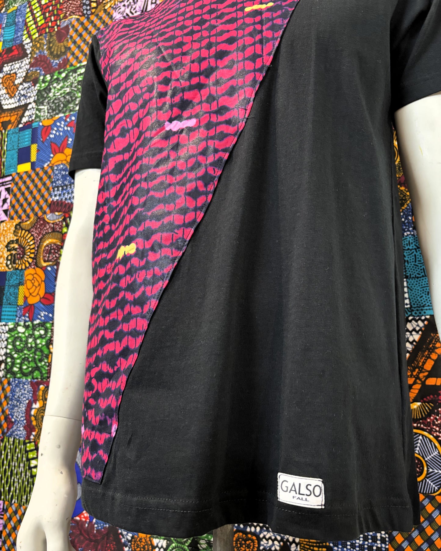 T-shirt avec Tissu Wax