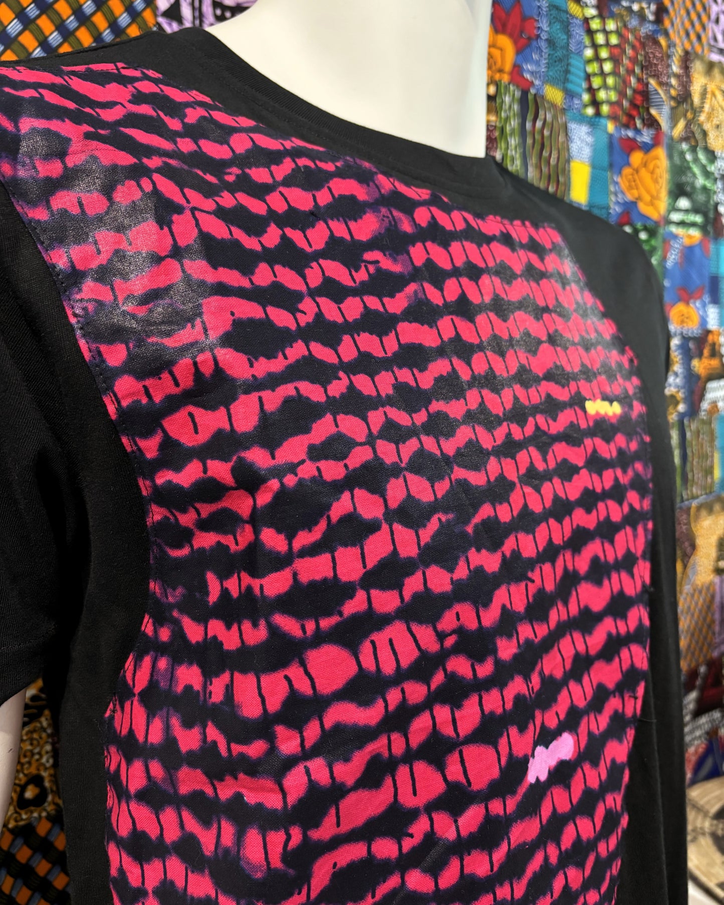 T-shirt avec Tissu Wax
