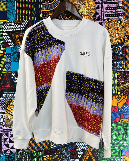 Sweat-Shirt avec Tissu Wax