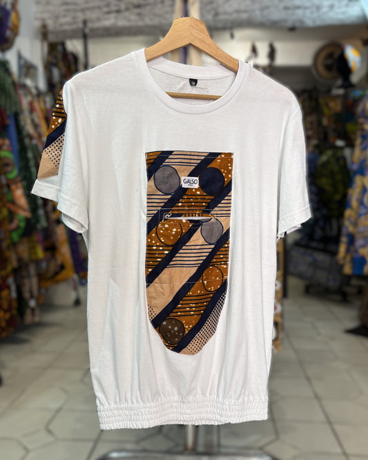 T-shirt avec Tissu Wax