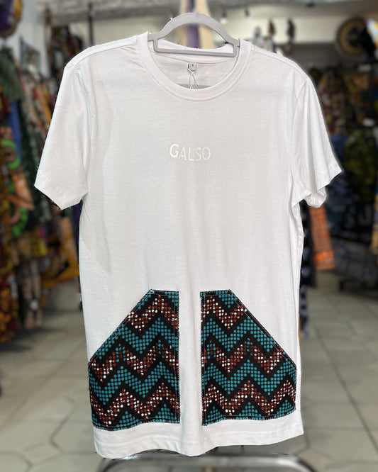 T-shirt avec Tissu Wax