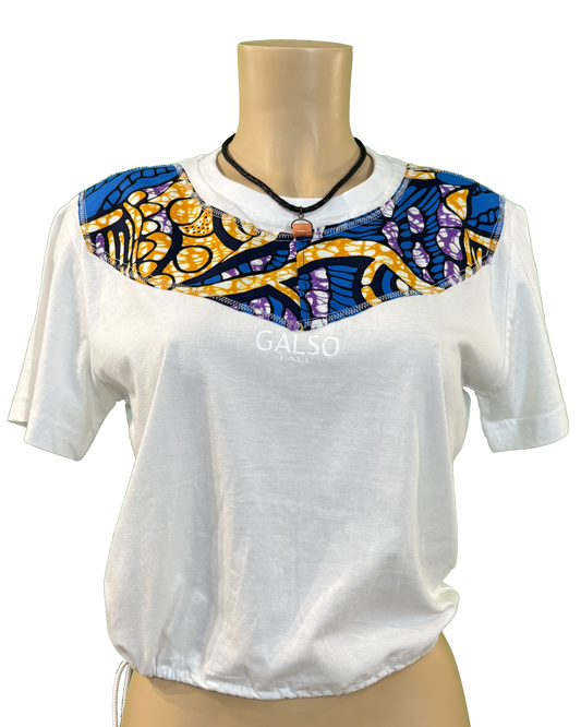 T-shirt avec Tissu Wax