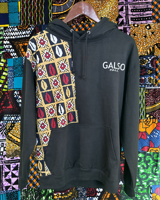 Sweat à Capuche avec Tissu Wax