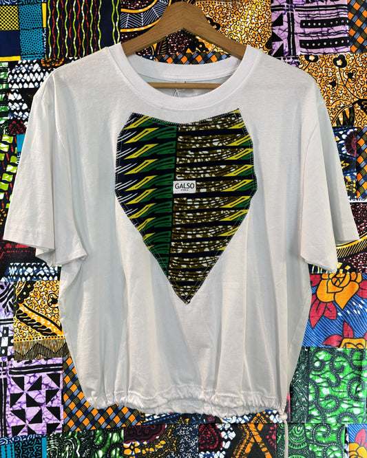 T-shirt avec Tissu Wax