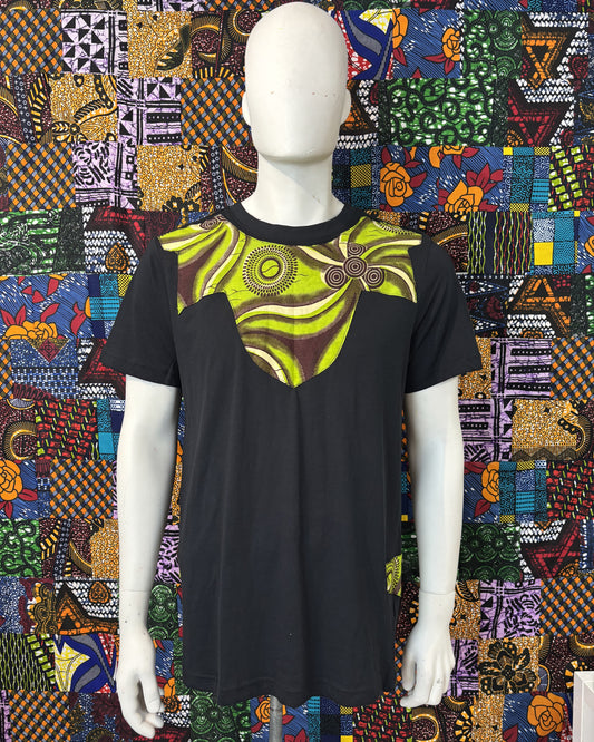 T-shirt avec Tissu Wax