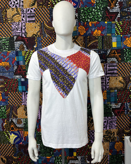 T-shirt avec Tissu Wax